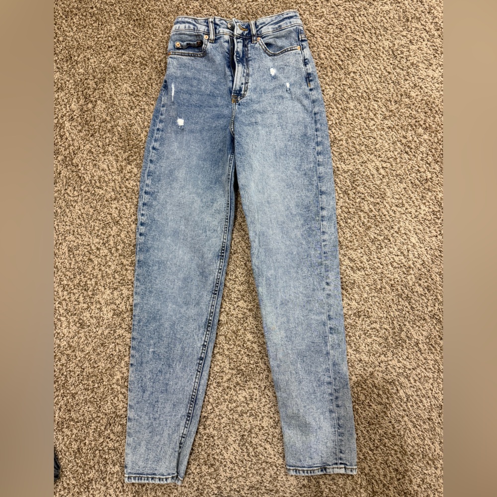 H&M Blue Washed Denim Jeans